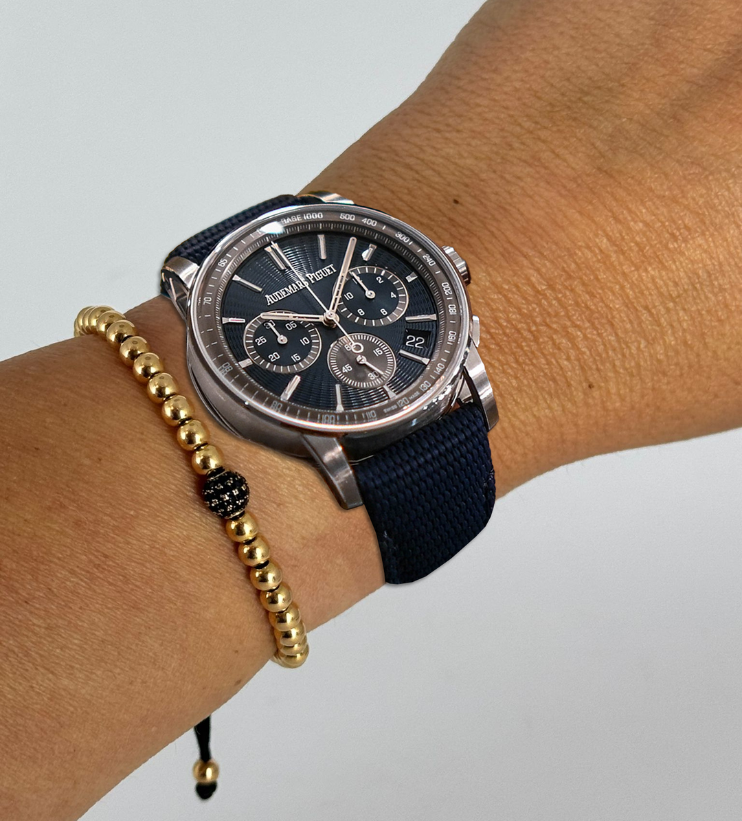 Code 11.59 Automatik-Chronograph, blau/graues Zifferblatt
