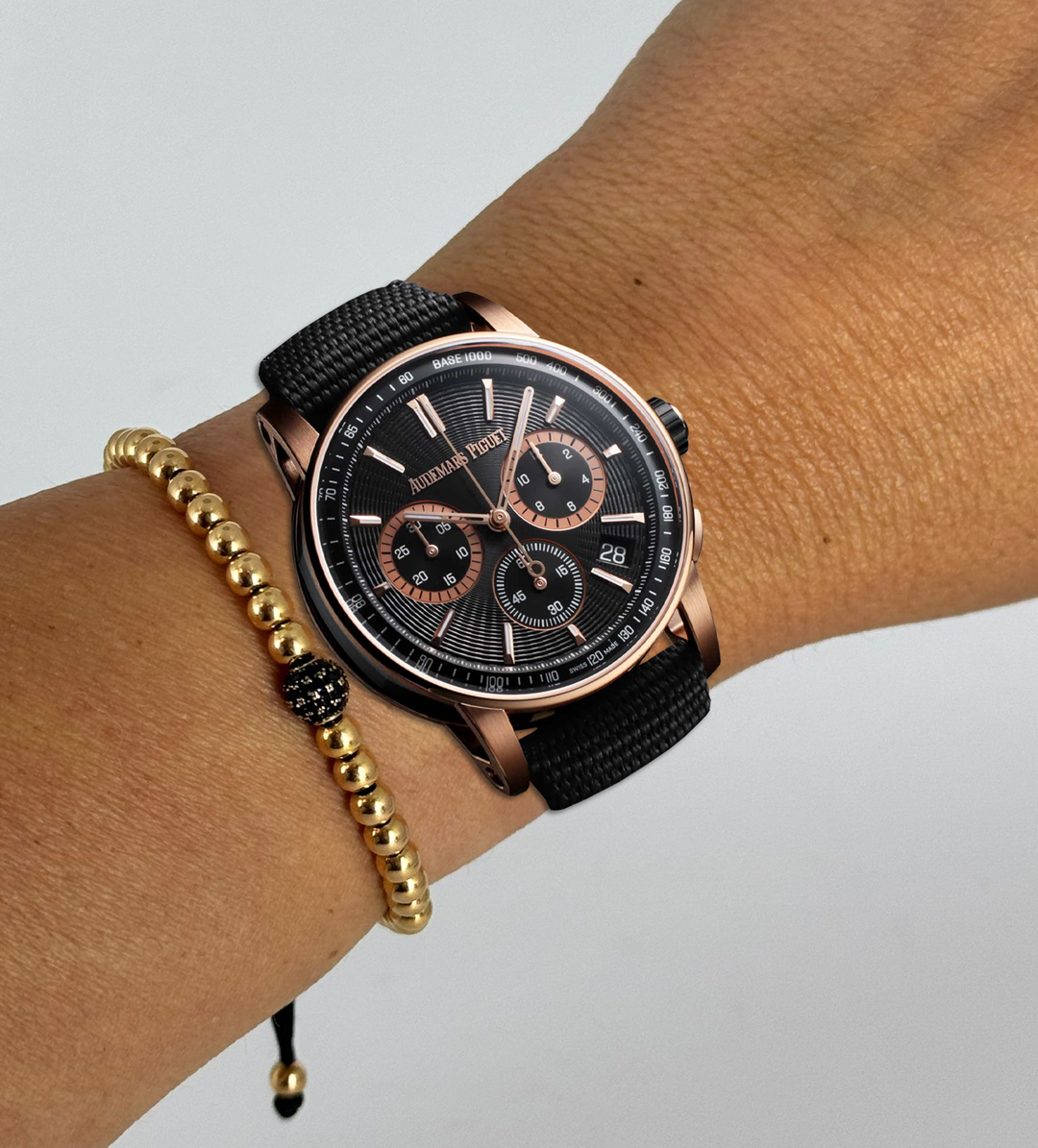 Code 11.59 Automatik-Chronograph, schwarzes Zifferblatt