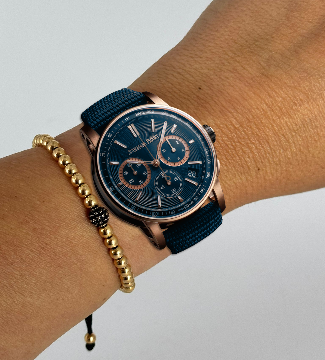 Code 11.59 Automatik-Chronograph, blaues Zifferblatt