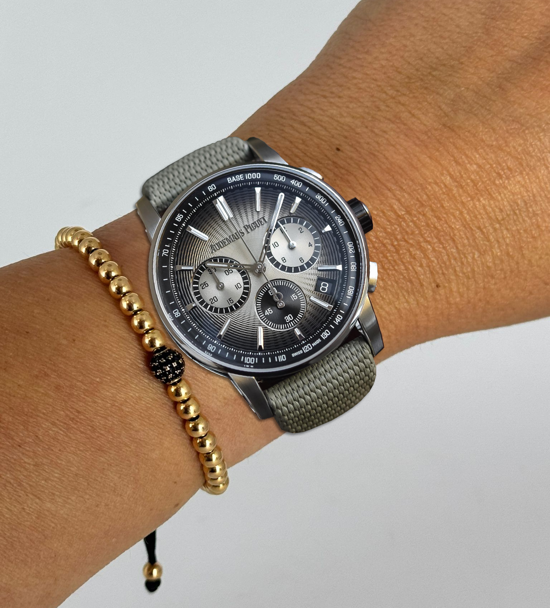 Code 11.59 Automatik-Chronograph, beiges Zifferblatt