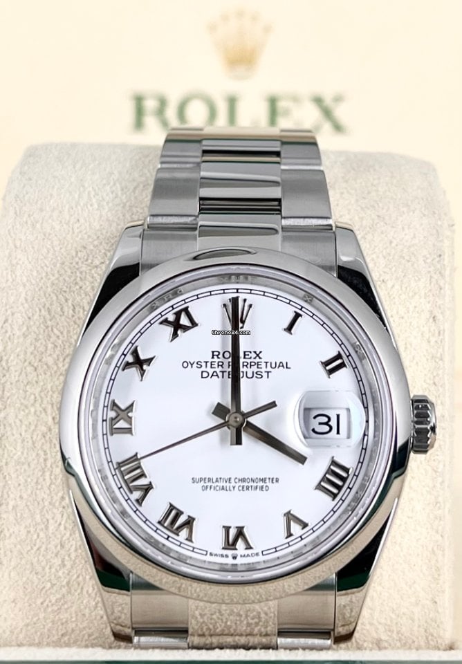 Datejust 36 weißes Zifferblatt