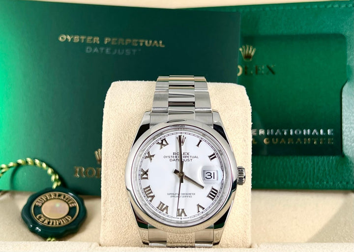 Datejust 36 weißes Zifferblatt