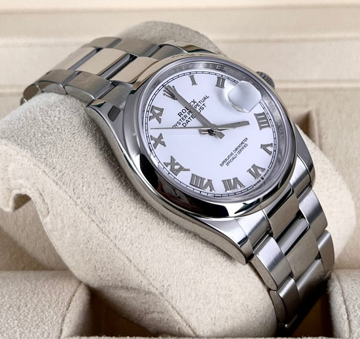 Datejust 36 weißes Zifferblatt