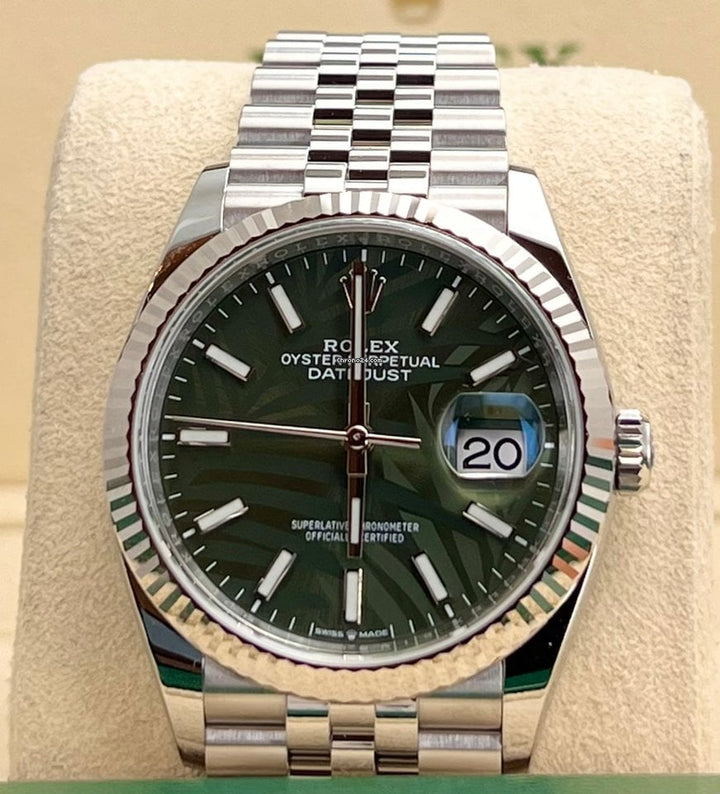 Datejust 36mm Grüne Palme