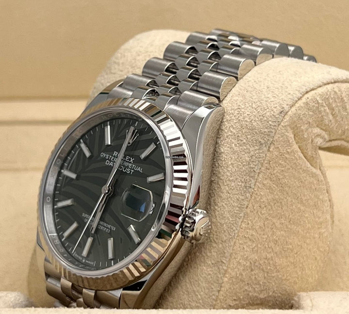 Datejust 36mm Grüne Palme