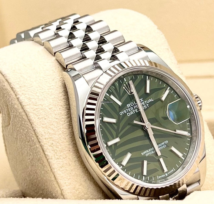 Datejust 36mm Grüne Palme