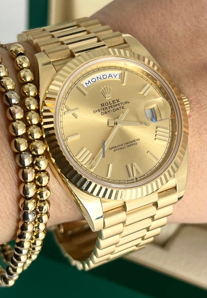 Yellow Gold Rolex Gelb Rolex Oyster Date 1500 Gelb Gold 18K 750 - Main Image
