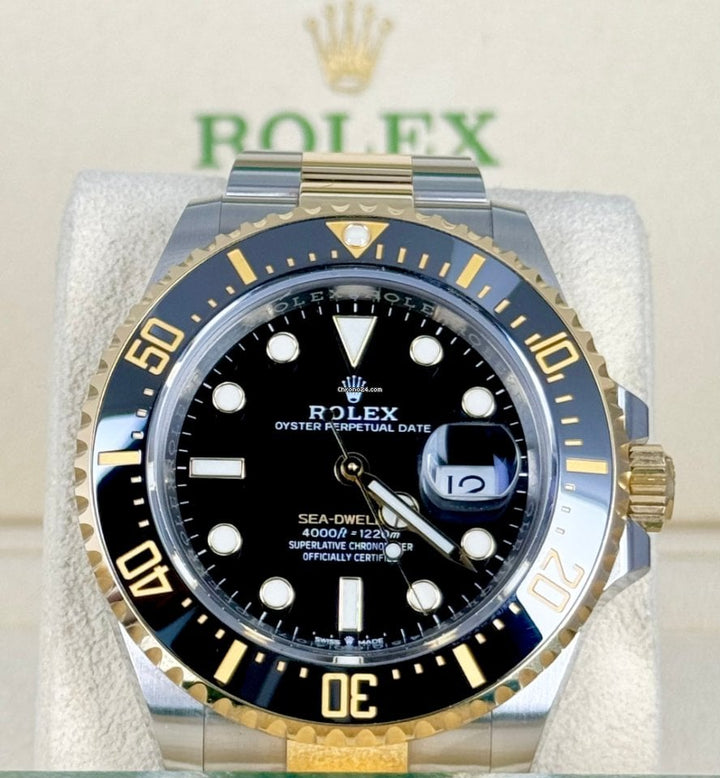 Sea-Dweller 43mm Steel Gold Box and Papers