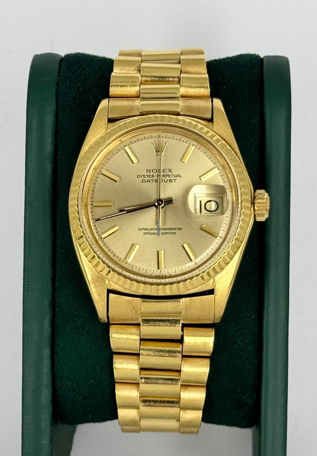 Rolex Datejust 36 zertifiziertes Gelbgold, sehr guter Zustand