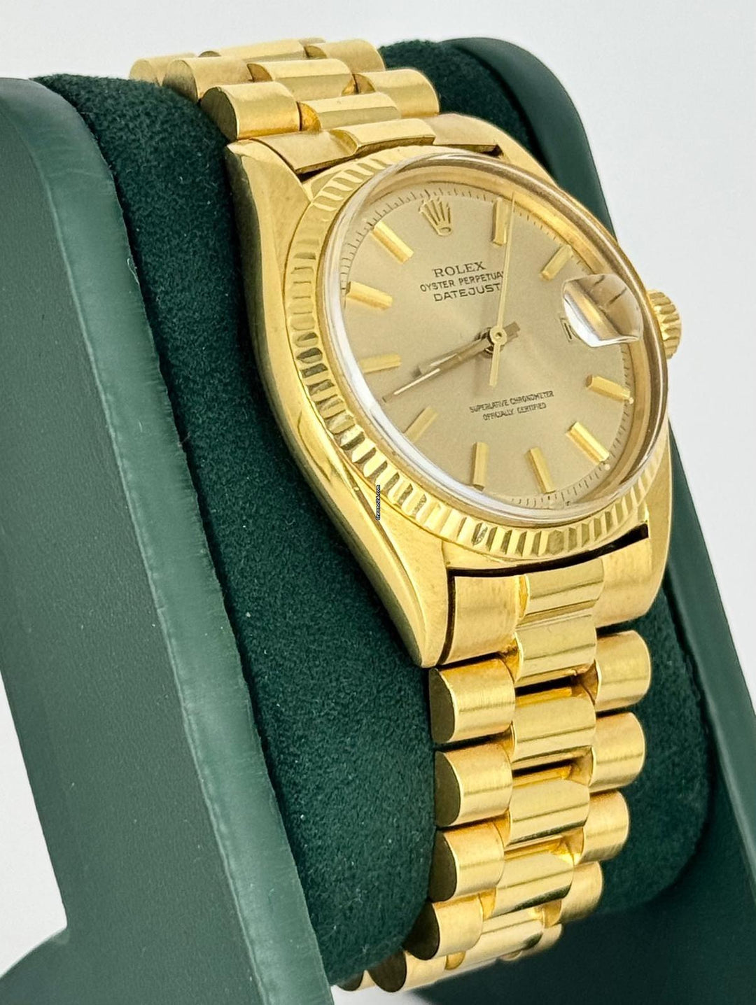 Rolex Datejust 36 zertifiziertes Gelbgold, sehr guter Zustand