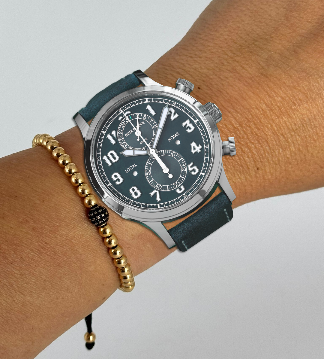 Komplikationen Calatrava Pilot Travel Time Chronograph