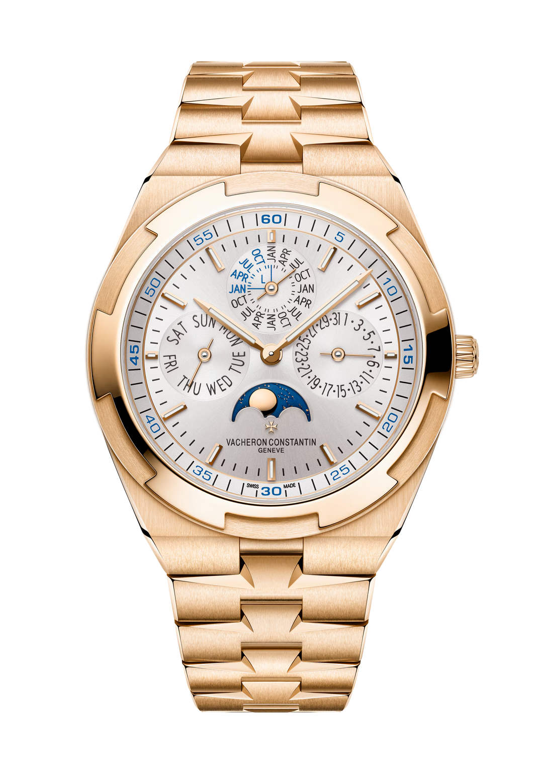 Overseas Perpetual Calendar Ultra-Thin 41.5mm Pink Gold Automatic Watch