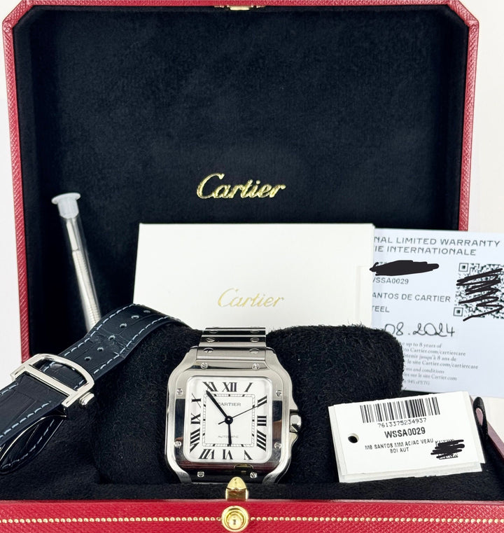 Cartier Santos De Cartier MEDIUM 2024 NEUE VOLLSTÄNDIGE SERIE