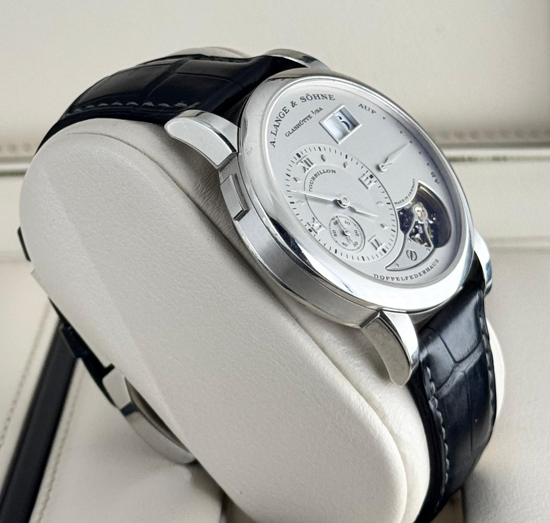 A. Lange & Söhne Lange 1 Tourbillon Full Set Erstkaufrechnung Unpoliert PT950 Limitiert 150 Stück