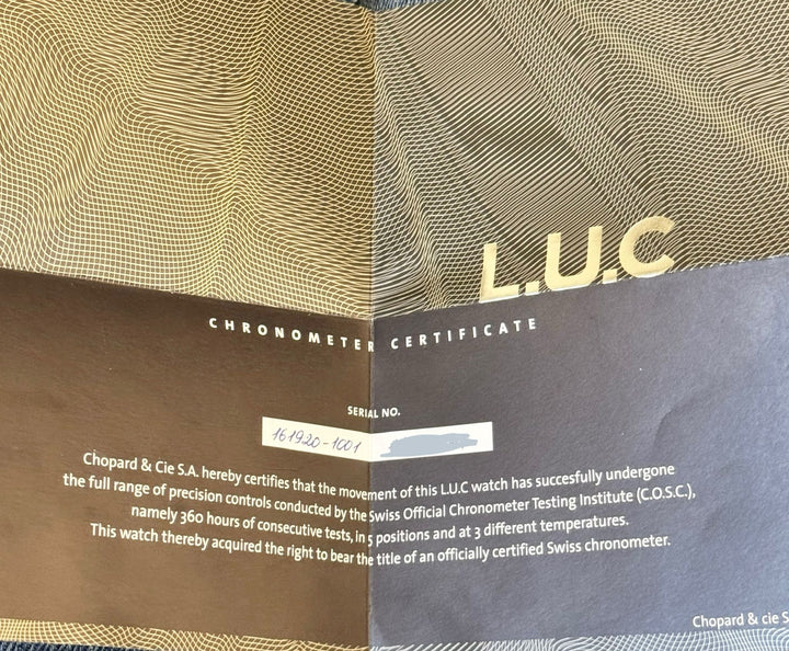 L.U.C Xps 18k White Gold 39.5mm With Original Papers No Original Buckle BEST PRICE