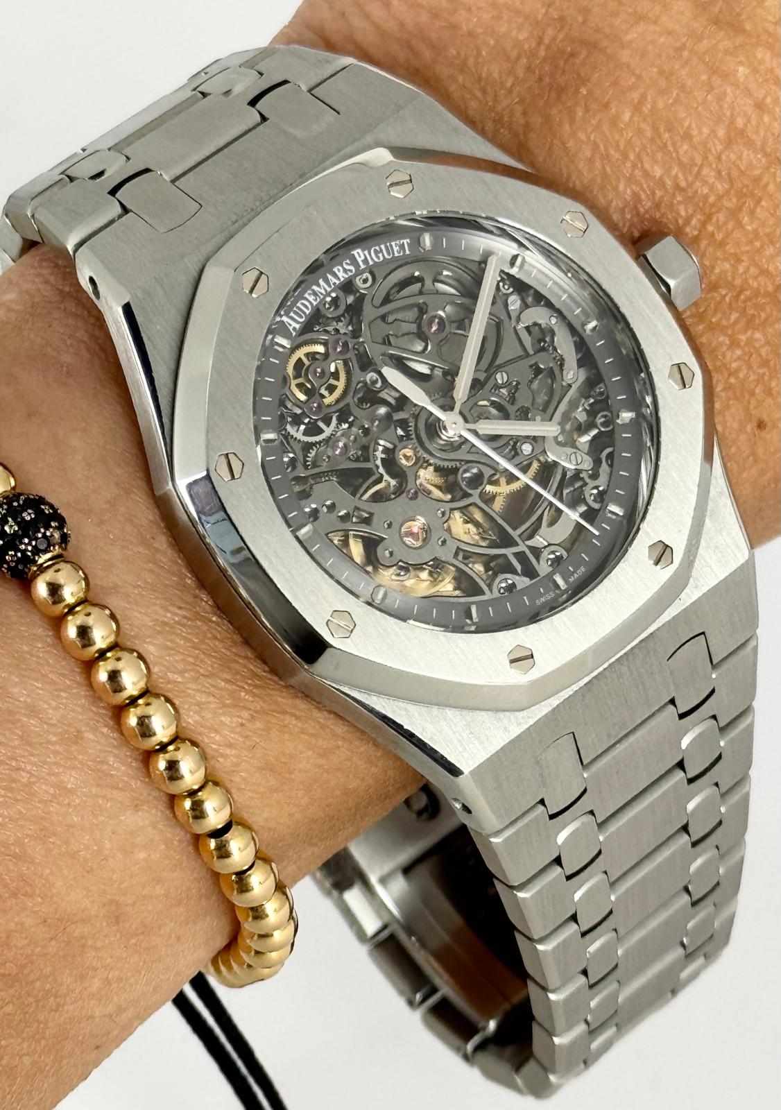 Royal Oak Selfwinding Skeleton 39 mm Full Set Like New After