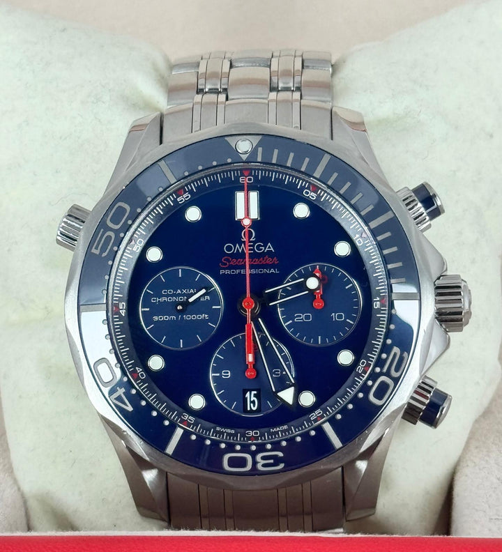 Omega Seamaster Diver 300 M Chronograph Full Set 2019 After Full Service 08-2025