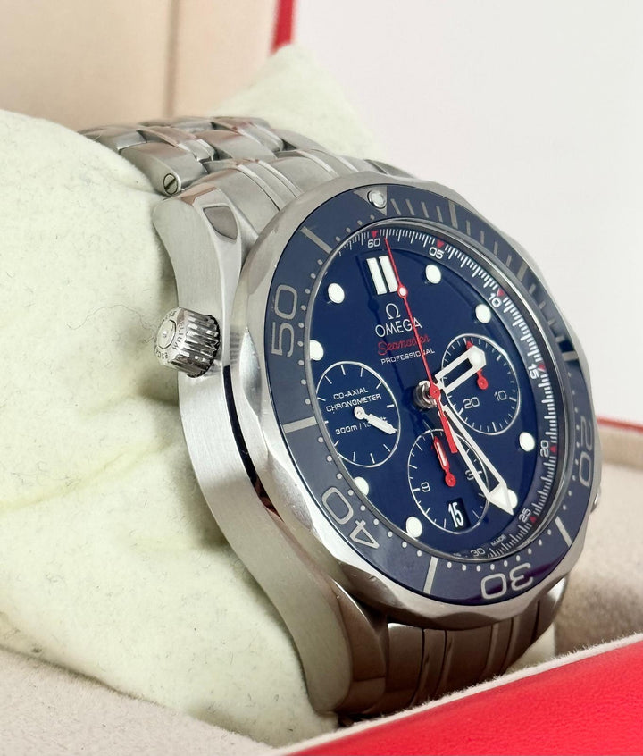 Omega Seamaster Diver 300 M Chronograph Full Set 2019 After Full Service 08-2025
