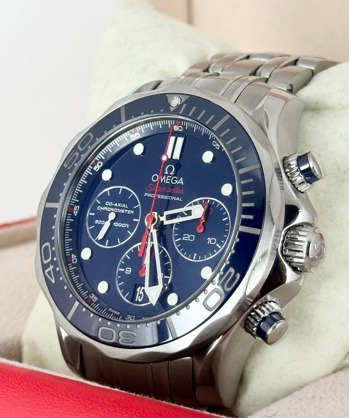 Omega Seamaster Diver 300 M Chronograph Full Set 2019 After Full Service 08-2025