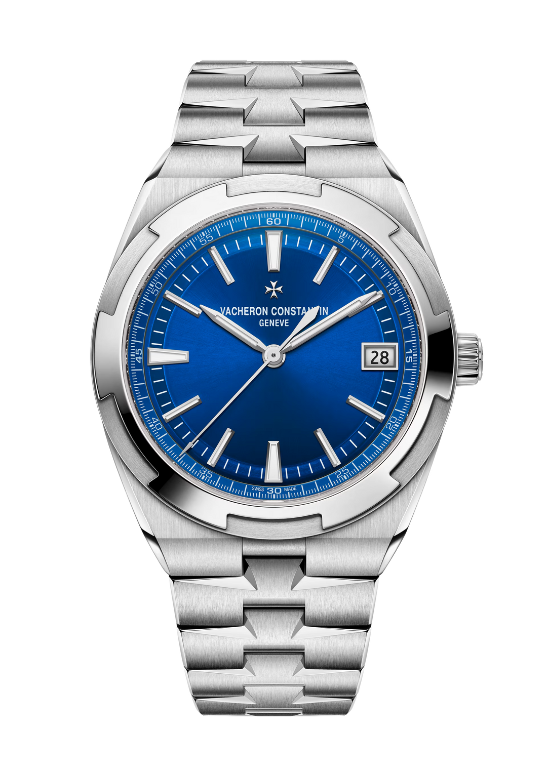 Overseas 41mm Steel Blue Dial Automatic Watch