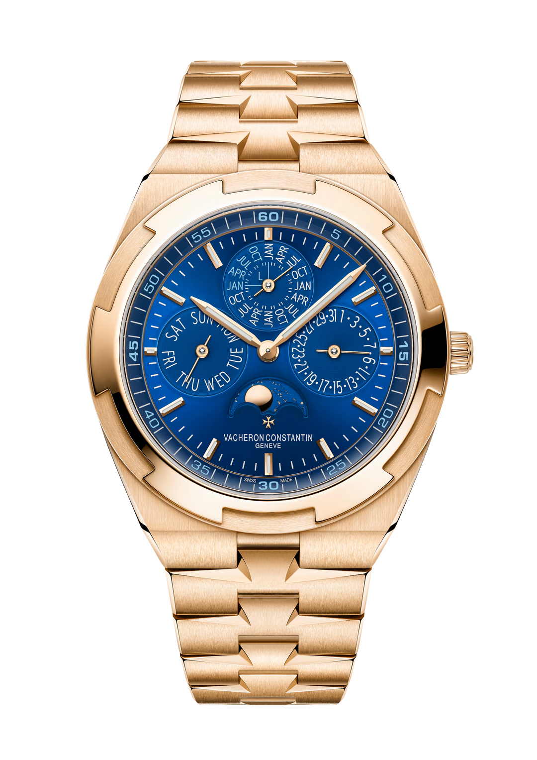Overseas Perpetual Calendar Ultra-Thin 41.5mm Pink Gold Automatic Watch