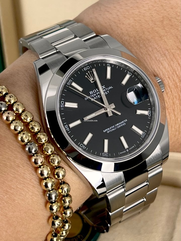 Rolex Datejust 41 Schwarzes Zifferblatt – The Watch Firm