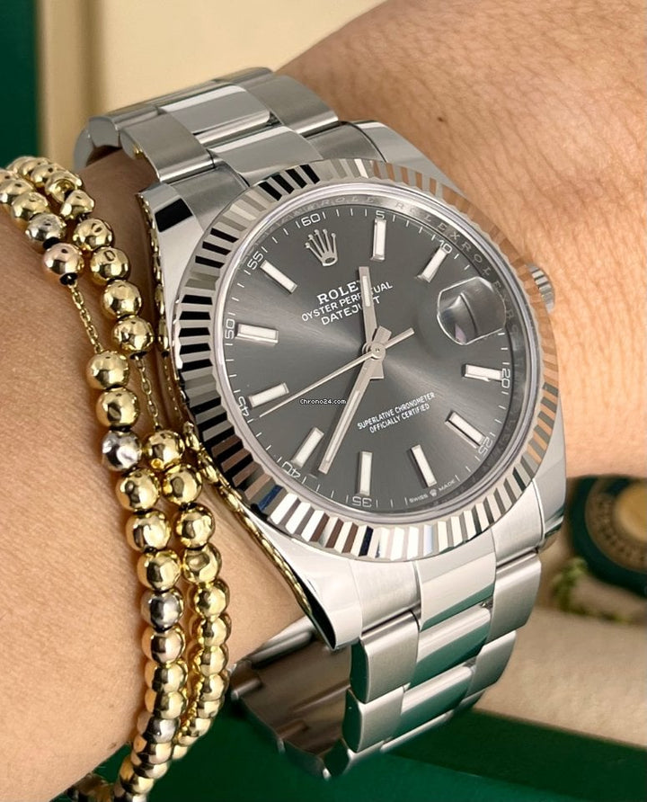Datejust 41 18 Karat Weißgoldlünette