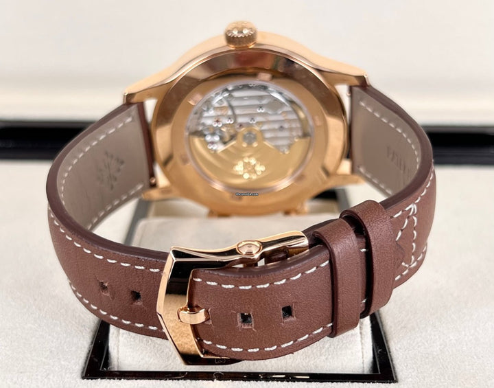 Calatrava Pilot Travel Time 18K Roségold NEU