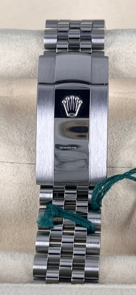 Datejust 41 18K Weißgold Lünette Jubille Blau Azzuro Zifferblatt Box Papiere