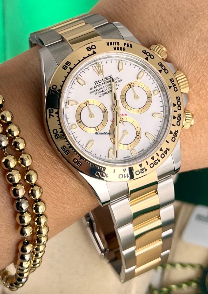 Daytona Stahl Gold 18 Karat Komplettset 2021 Wie neu – The Watch Firm