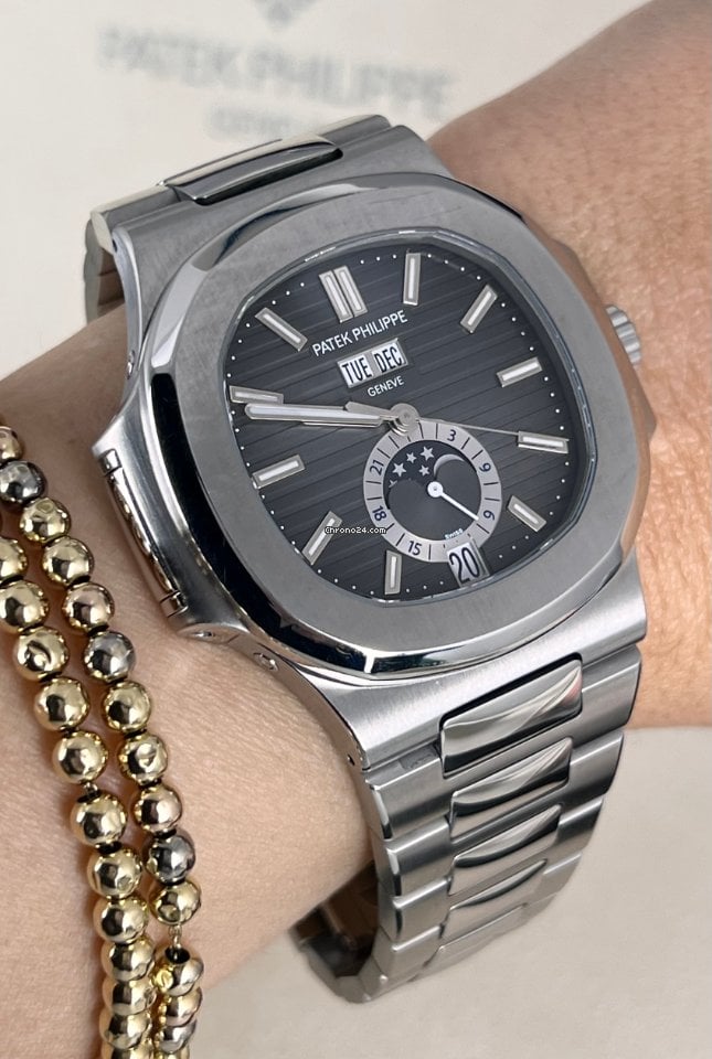 Nautilus Jahreskalender 5726 Stahl Komplettset Wie neu