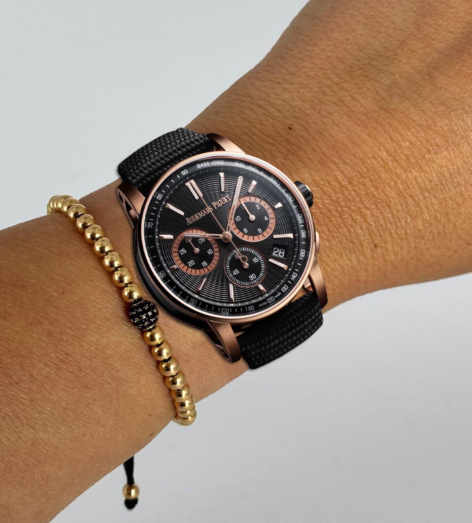 Code 11.59 Automatik Chronograph Schwarzes Zifferblatt