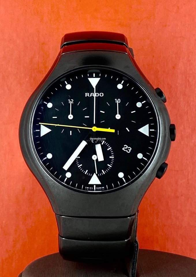 Rado Diastar True Black 44 mm Vollset Chronograph XL