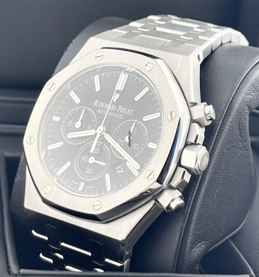 Royal Oak Chronograph Schwarzes Zifferblatt Full Set
