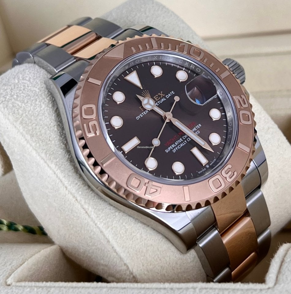 Yacht-Master 40 18K Roségold, Schokoladen-Zifferblatt, Komplettset