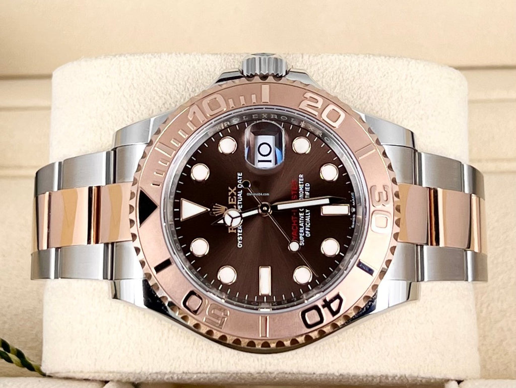 Yacht-Master 40 18K Roségold, Schokoladen-Zifferblatt, Komplettset