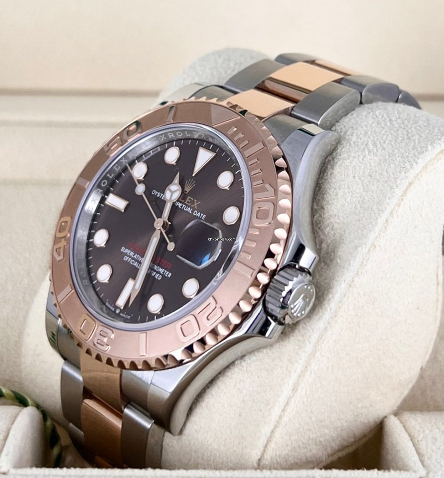 Yacht-Master 40 18K Roségold, Schokoladen-Zifferblatt, Komplettset