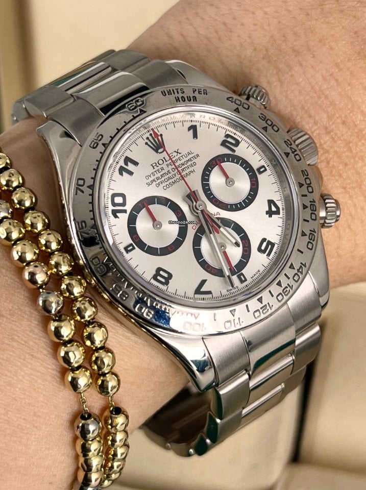 Daytona Racing-Zifferblatt, 18K Weißgold, Z-Seriennummer, Box und Papiere