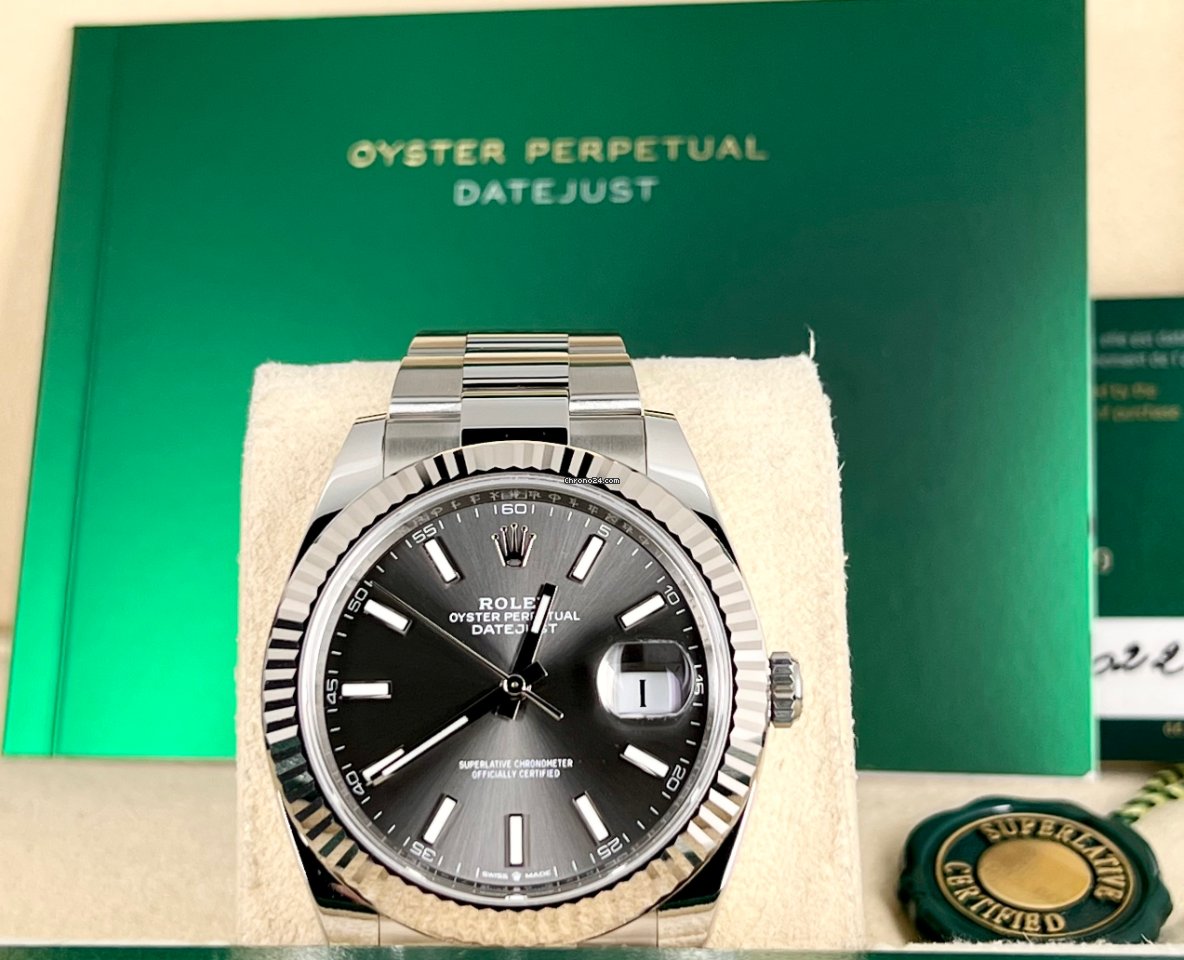 Datejust 41 18K Weißgoldlünette