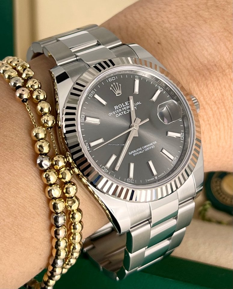 Datejust 41 18K Weißgoldlünette