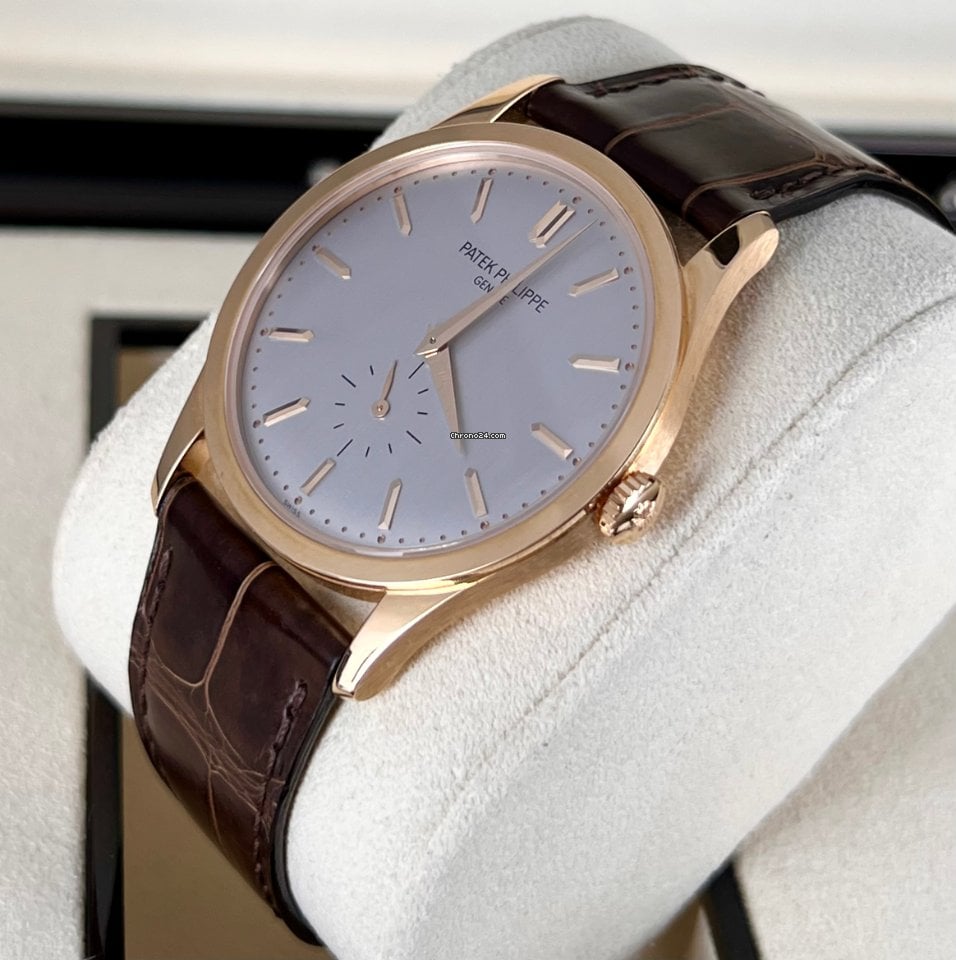 Calatrava Handaufzug 18K Roségold Full Set unpoliert