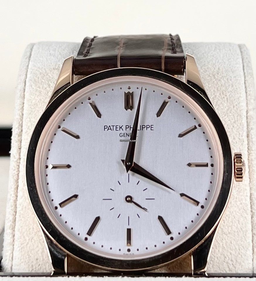 Calatrava Handaufzug 18K Roségold Full Set unpoliert