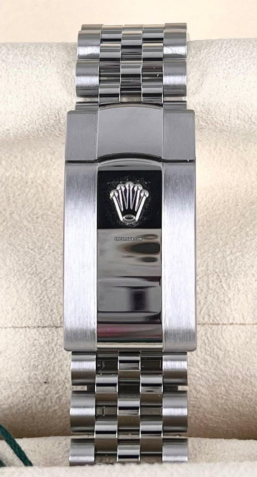 Datejust 41 Weißgold, graues Werks-Diamant-Zifferblatt, ungetragen