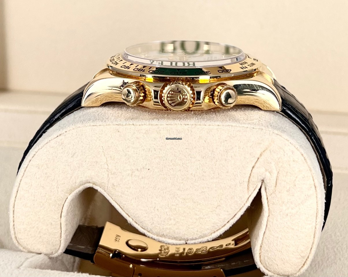 Daytona 18K Gelbgold, Diamant-Zifferblatt, unpoliert, hervorragender neuwertiger Zustand