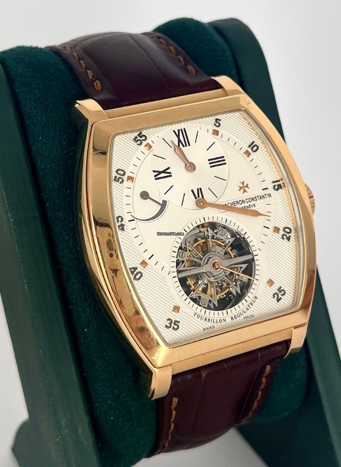 Tonneau Regulator Roségold 18K mit Box und Papieren, neuwertiger Zustand, Tourbillon, unpoliert