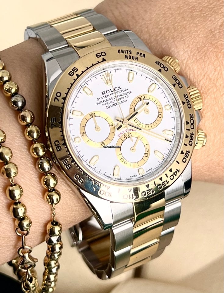 Daytona Stahl und Gold, 2018, Box und Papiere