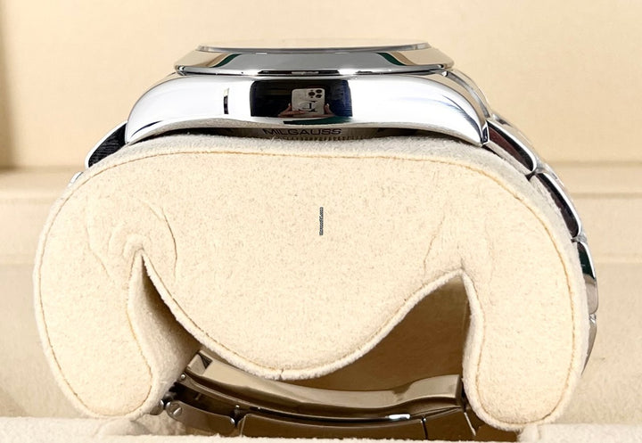 Milgauss-zertifizierte Uhr in Schwarz und Orange, sehr guter Zustand, Service 2024 