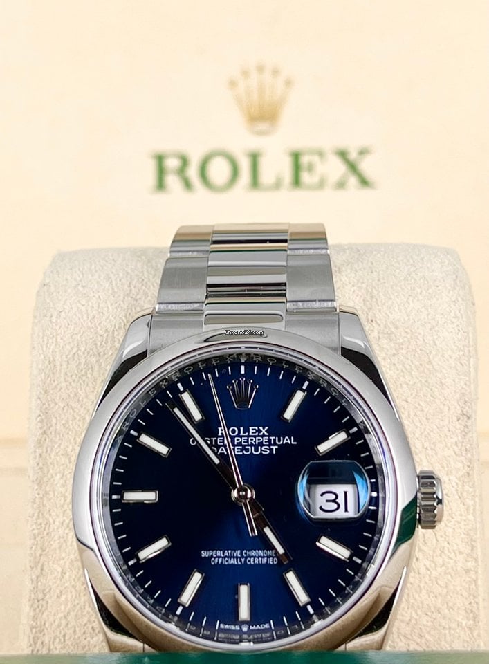 Rolex Datejust 41 blaues Stick-Zifferblatt, 2024, neu