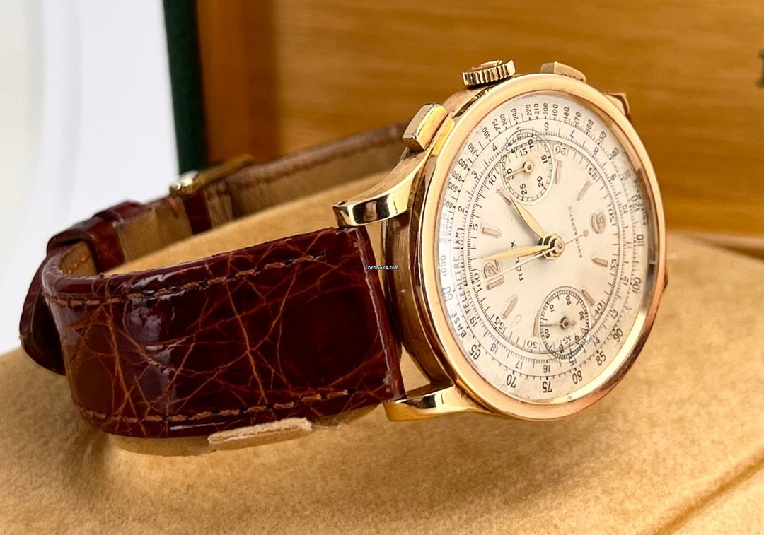 Chronograph rose Gold Vintage beautiful condition