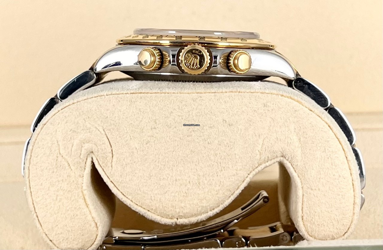 Stahl und Gold 18K Gelbgold, Box und Papiere